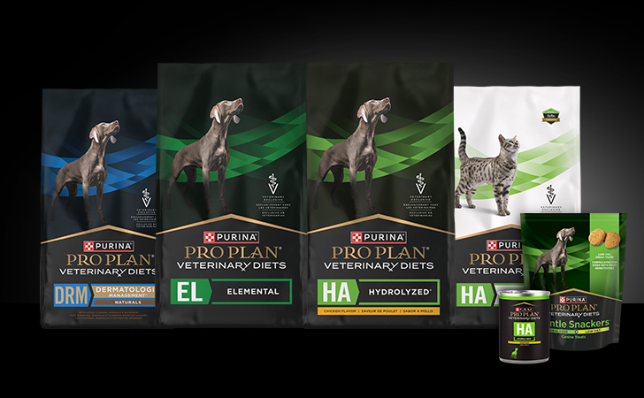 Pro Plan Veterinary Diets allergy focused packaging